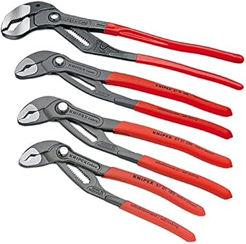 Knipex Cobra Water Pump Pliers Wrench Plumber 250 300 8701 560 Mm Xl Water Pump Pliers 180 250 300 560 4 Piece Set Pliers Plumbing Pipe Wrench Amazon Co Uk Car Motorbike
