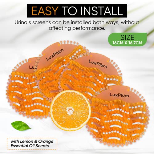 Urinal Screen Deodorizer 10pcs Urinal Screen Cakes with Lemon & Orange