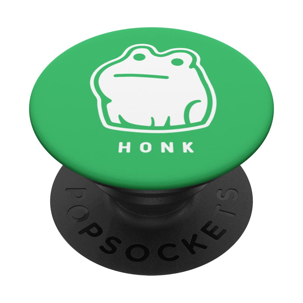 Smalle honker, Minimalist art of a frog for amphibian fans PopSockets Swappable PopGrip