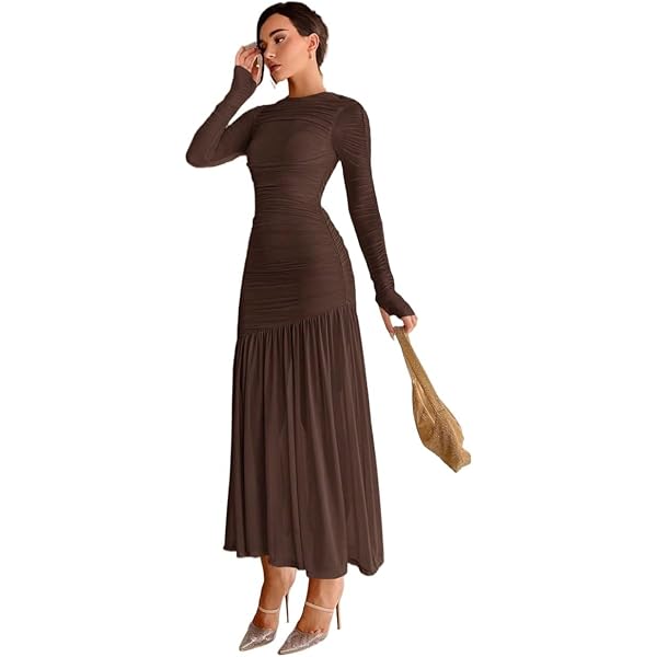 Ramy Brook Women's Satin Arina Pleated Midi Dress, Desert Brown, 2 at  Amazon Women's Clothing store