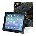Ipad 2/3/4 Case, Kidspr Ipad CaseNewHot Super Protect [Shockproof] [Rainproof] [Sandproof] with Built-in Screen Protector for Apple Ipad 2/3/4 (Camouflage Black)