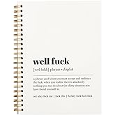 Tizzer Funny Well F Definition Lined Hardcover College Ruled Spiral Notebook Journal for Work Notes Journaling 5.5×8.3 Inch,Sympathy Gifts for Bad Day,Loss Job,Pet Loss,Breakups,Condolence