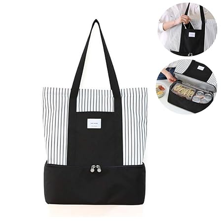 Bolsa multifunción de malla con 2 niveles y compartimento de ...