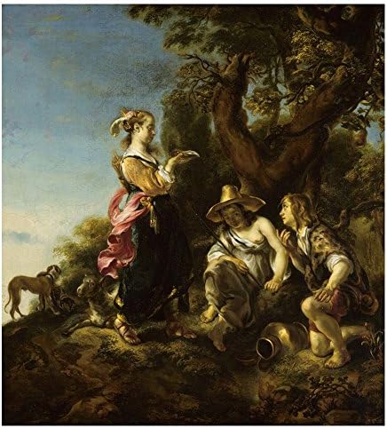 Monica M Joheson Canvas Print Unframed Oil Painting Poster House Kitchen Graceful Artwork 24x26.4 Inch