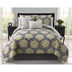 Amazon.com: Naomi 5-piece Reversible Comforter Set - Full