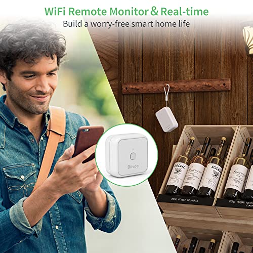 WiFi Temperature Sensor 3 Pack, Diivoo Remote Thermometer Compatible