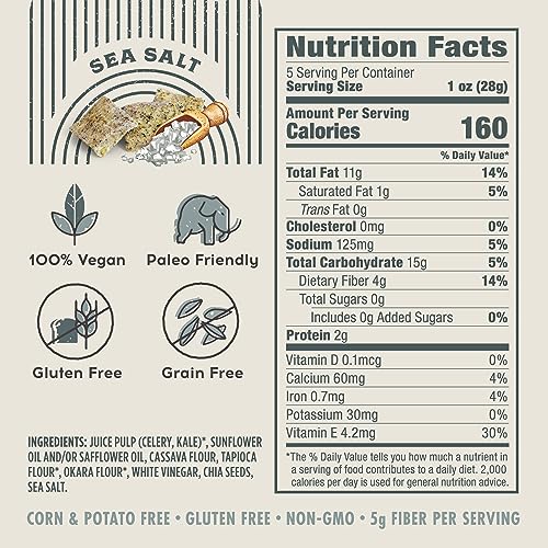 Pulp Pantry Grain Free Veggie Tortilla Chips, Corn Free, Potato Free