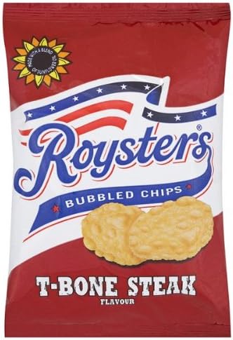 Roysters Bubbled Chips T-Bone Steak Flavour 28 x 28gram