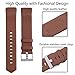 Henoda Replacement Bands Compatible with Fitbit Charge 2, Classic Genuine Leather Charge 2 Band Fitness Wristband for Women Men Small Large Matt Brown