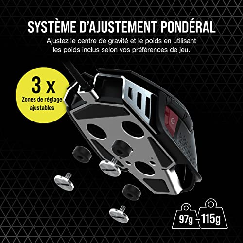 M65 RGB ULTRA Souris Gaming FPS Personnalisable – Noir