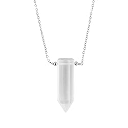 Sunshinegems Natural Clear Quartz Faceted Tower