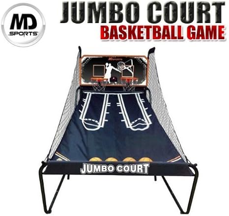 Amazon Jumbo Court バスケットボールゲーム 電子スコア付き 折畳収納可 バスケットゴール B バスケットボール おもちゃ