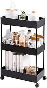 XHSSF Carrito Cocina Estrecho Carro de Servicio con Ruedas universales