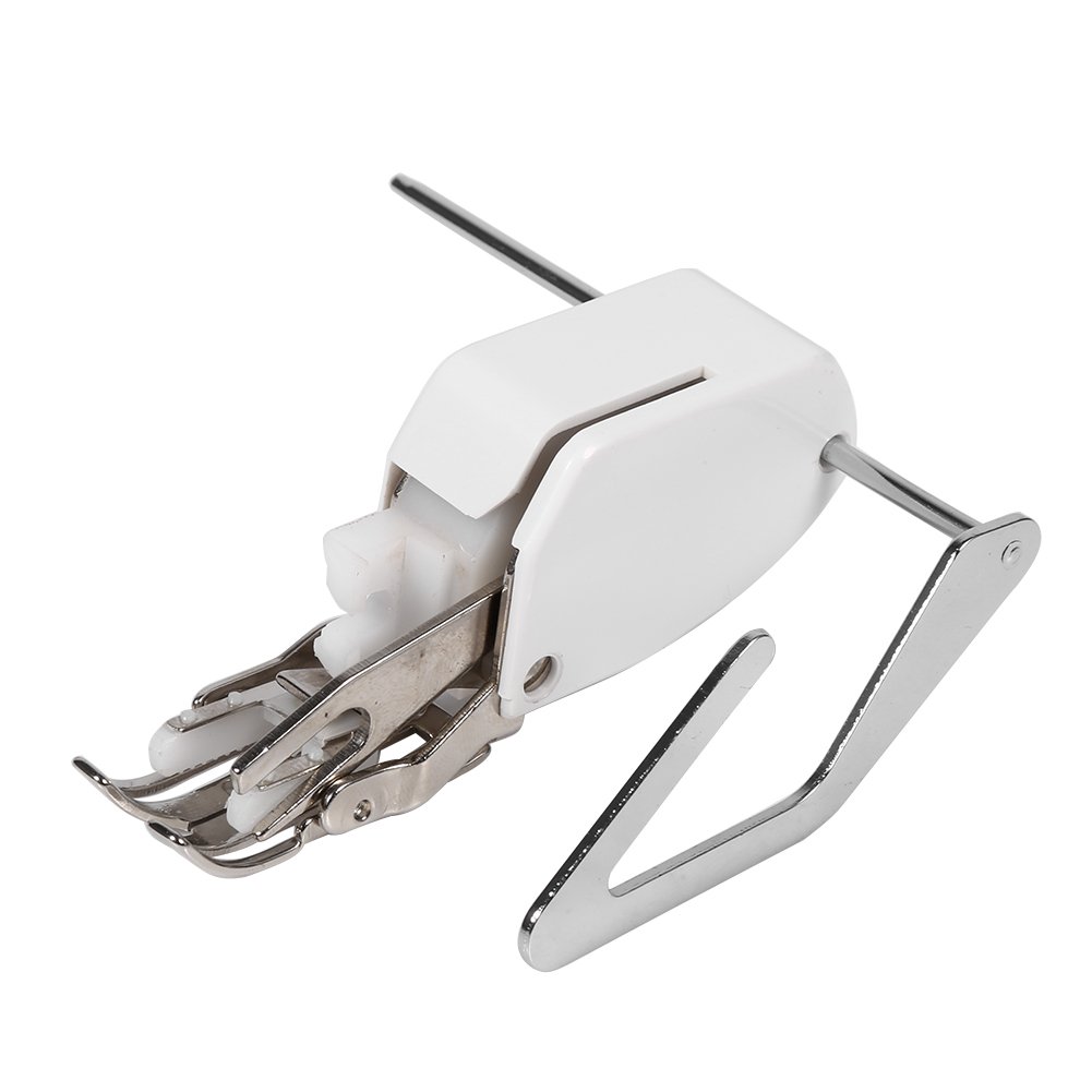 Professional Open Toe Even Feed Walking Sewing Machine Presser Foot with Quilt Guide for Screw-on Low Shank Sewing Machine Accessories(5MM)