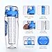 OMorc Sport Fruit Infuser Water Bottle, Toxin-Free, Shatter-Resistant and Impact-Resistant with Cleaning Brush, Ideal for Your Office and Home, 32 oz./900 mL, Blue