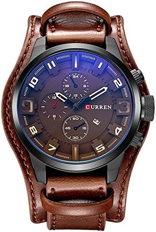 Curren Watch Men Military Sport Digital Watch Waterproof Quartz Watch Leather Mens Watch Men Wristwatch