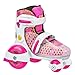 Roller Derby Girl's Fun Roll Adjustable Roller Skate, Medium(11-2)