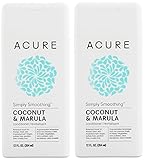 Acure Organics Simply Smoothing Conditioner with Coconut Water and Marula Oil, 8 fl. oz. (Pack of 2)