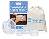 Silicone Cupping Massage Therapy Set: Top tools used in acupuncture and physical therapy for reduction of inflammation, cellulite treatment and decrease recovery times while aiding detox naturally