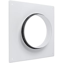 White Duct Connector Flange - 6 Inch Ducting