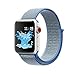 amBand for Apple Watch Sport Loop Band 38mm, Lightweight Breathable Nylon Replacement Band for Apple Watch Series 1, Series 2, Series 3, Sport, Edition-Tahoe Blue