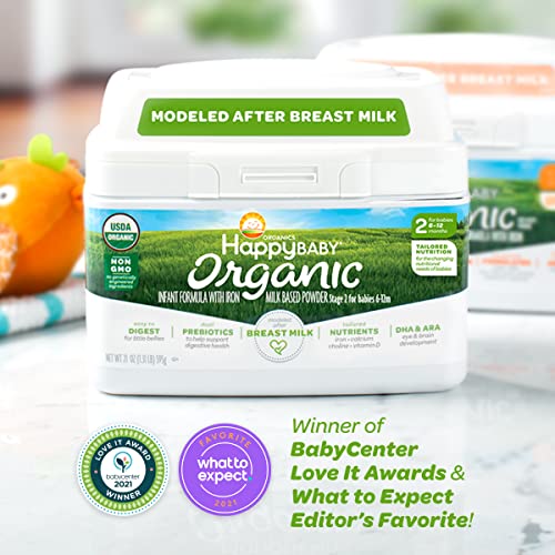 Happy Baby Organic Infant Formula With Iron Milk Based Powder Stage 2