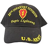 Eagle Emblems Men's U.S. Army 25Th Infantry Division Lightning Hat