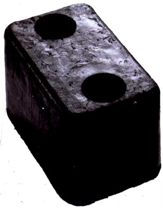 Durable Corporation Molded Rubber Bumpers, 2 Inches Thick By 2.5 Inches