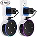 TOOVREN Outlet Echo Dot Wall Mount Stand Holder for Smart Home Speaker 2nd Generation Space-Saving Accessories - Short Charging Cable Included (2 Pack)