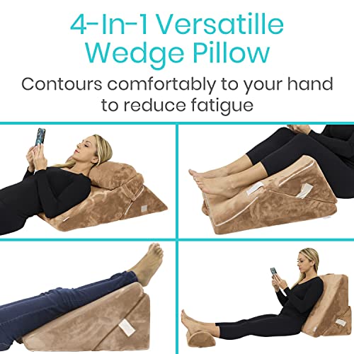 Bed Wedge Pillow Folding Memory Foam Incline Cushion