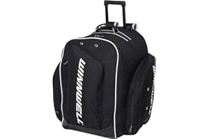 Winnwell Wheel Backpack Hockey Bag Black Senior