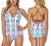 JULNN Women's Swimsuits Fashion One Piece Swimwears Halter Backless Sexy Bathing Suits Bikini