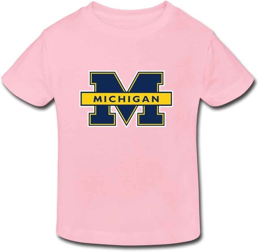 TBTJ NCAA UM UMich Michigan Wolverines T Shirts For Children 2-6 Years Old