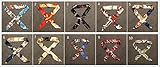 MorningRising 10 pairs 20pcs Fashion Bag Twilly Handbag Handle Ribbon Scarf Package Band Hair Head