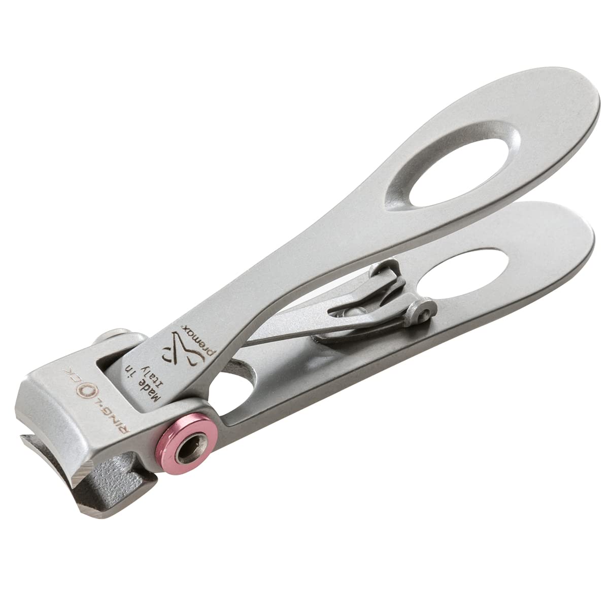 REMOS Nail Clipper for Fingernails Made of Stainless Steel Pink 7 cm