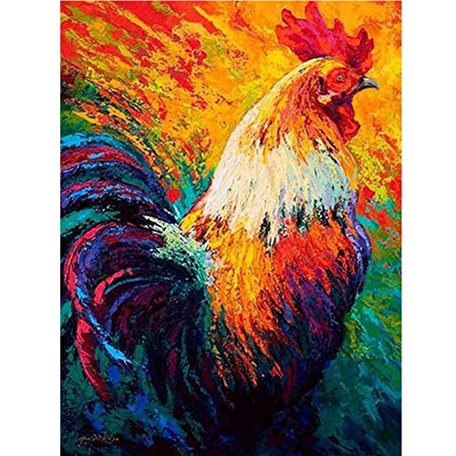 Fairylove 30Ã—40 Diamond Painting Full Chicken Paint with Diamonds Dotz Kit Cross Stitch Kits Embroidery Art Crafts,Rooster