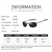 FEIDU Polarized Sport Mens Sunglasses HD Lens Metal Frame Driving Shades FD 9005 (A Black /Gun, 2.24)