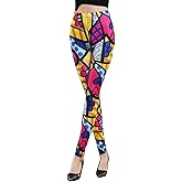 acdiac Women's Fashion Print Leggings Yoga Pants Cartoon Patterns One Size for Fitness Jogging Gymnastics