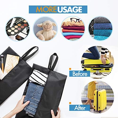 2Unique Travel Shoe Bags for Women and Men. 9-Set Portable Traveling Shoes Packing Carry Bag. Suitcase Storage Organizer Pouch. Black Waterproof Nylon Zipper. Shoe Bags for Travel. 9-Set 3 2Unique Travel Shoe Bags for Women and Men. 9-Set Portable Traveling Shoes Packing Carry Bag. Suitcase Storage Organizer Pouch. Black Waterproof Nylon Zipper. Shoe Bags for Travel. 9-Set