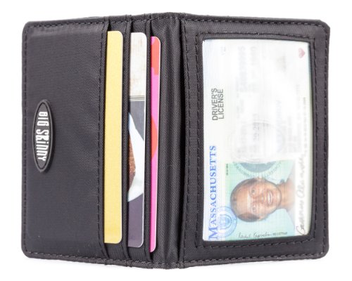 Big Skinny New Yorker ID Slim Wallet, Holds Up to 24 Cards, Black