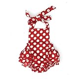 D.LIN Baby Girl's Ruffles Romper Dresses Summer Clothing