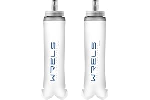 WRELS Soft Flask Running Water Bottle,BPA-Free Collapsible Hydration Flask for Running Hiking Cycling Climbing and Marathon
