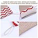 SATINIOR 6 Pieces Christmas Burlap Stockings Xmas Hanging Stockings Decorative Stocking Holders for Christmas Decor