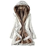 Mesisefra Women's Winter Thicken Cotton-padded Warm Button Hoodie Overcoat