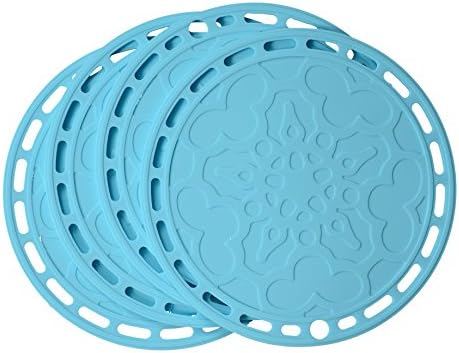 SHUOWEI Silicone Hot Pads, Multi-purpose Kitchen Tool, Pot Holder, Splatter Guard, Microwave Cover, Jar Opener, 8 Inches.