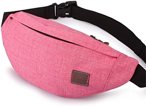 SULAKU Hot Sale Men Male Casual Functional Fanny Bag Waist Bag Money Phone Belt Bag Pink