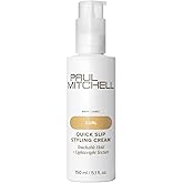 Paul Mitchell Quick Slip Styling Cream, Faster Styling + Touchable Hold, For Curly Hair + Wavy Hair, 5.1 fl. oz