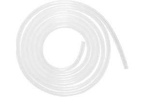 Quickun Pure Silicone Tubing, 5mm ID x 7mm OD High Temp Food Grade Tube Pure Silicone Hose Tube for Home Brewing, Beer Line, Kegerator, Wine Making, Aquaponics, Air Hose by Proper Pour (9.84 Ft)