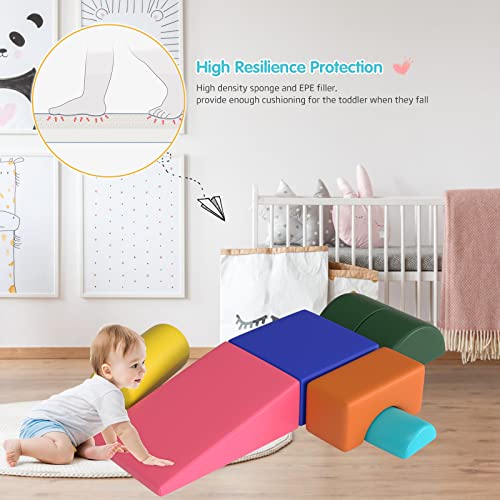6 Piece Indoor Climbing Toys for Toddlers 13, Soft Foam Climbing