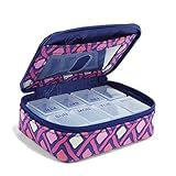 Vera Bradley Travel Pill Case in Katalina Pink Diamonds